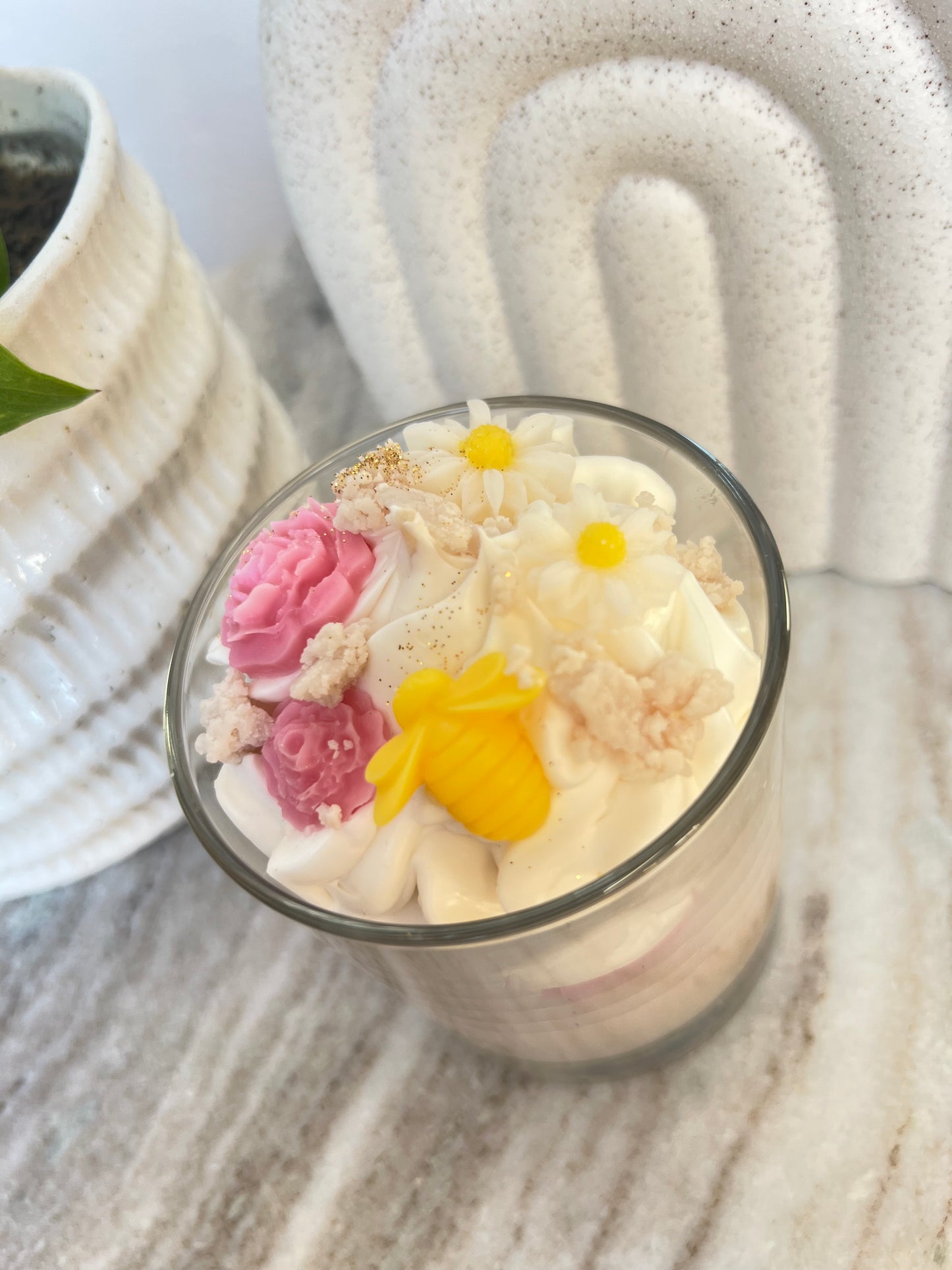 Muttertagskerze mit Jasmin&Patchouli Duft