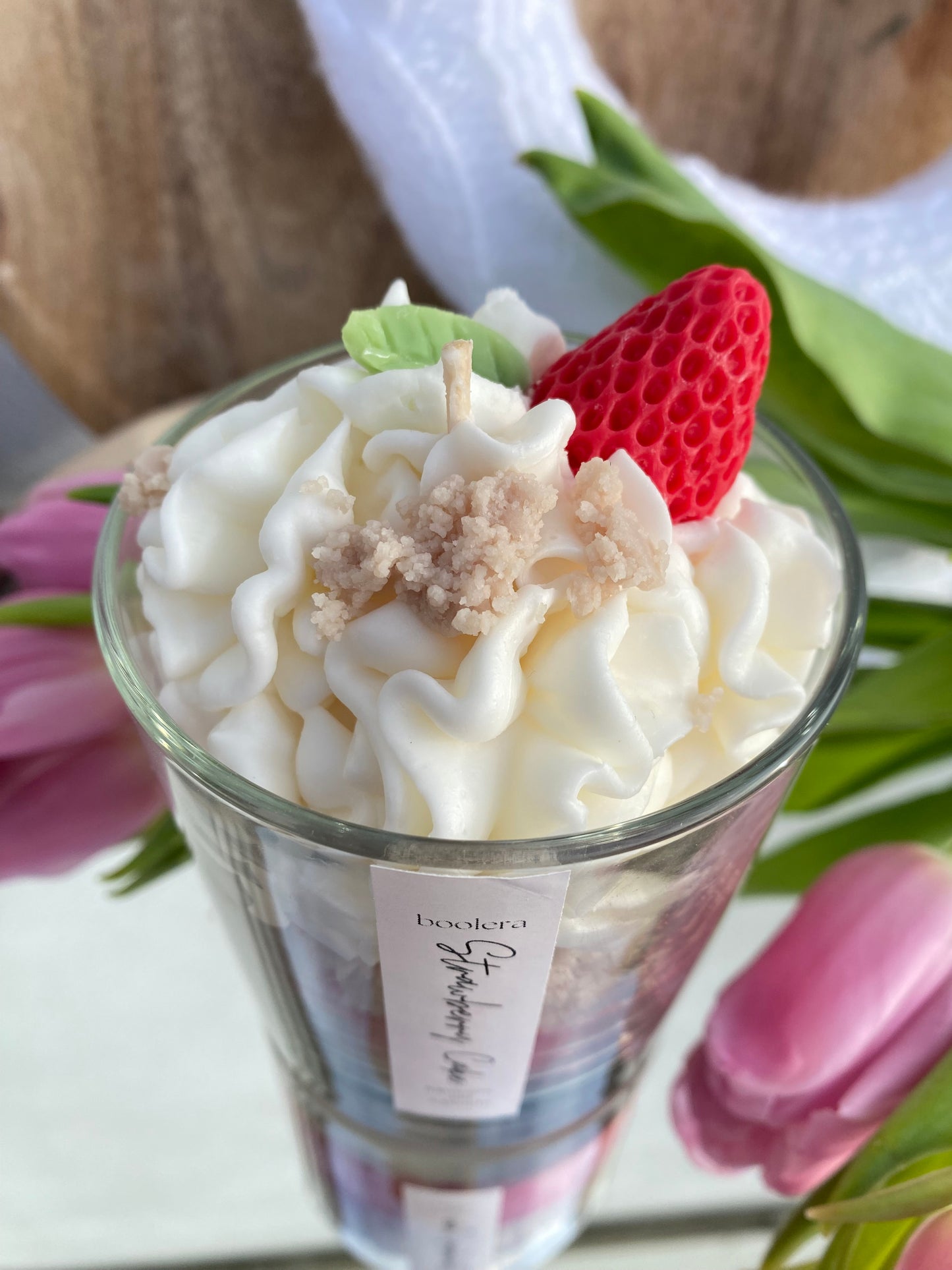 Dessertkerze Strawberry Cake