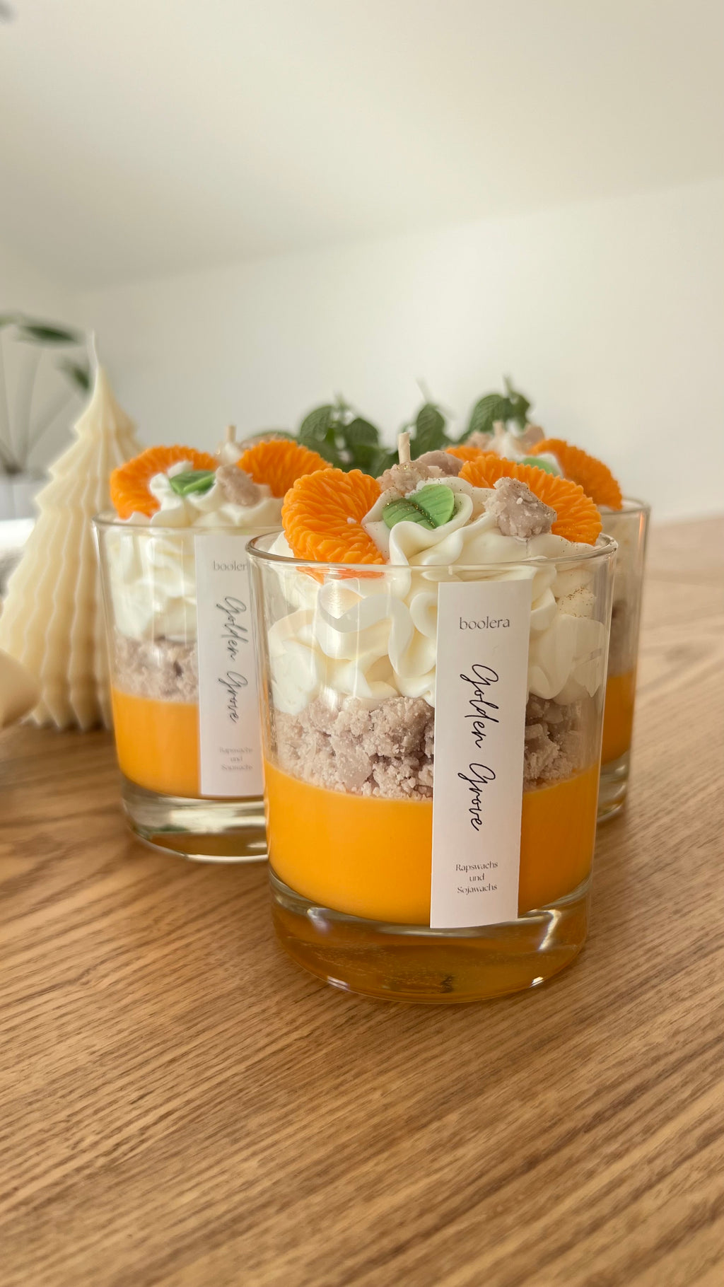 Dessertkerze Golden Grove