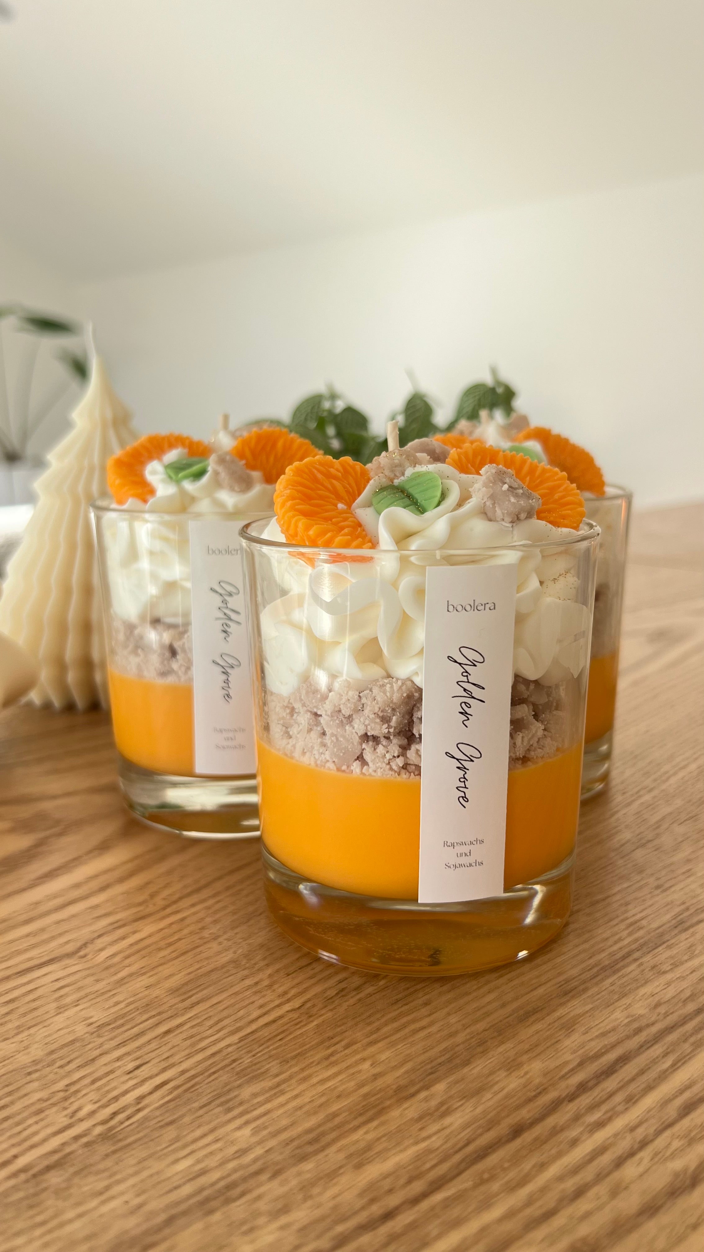 Dessertkerze Golden Grove