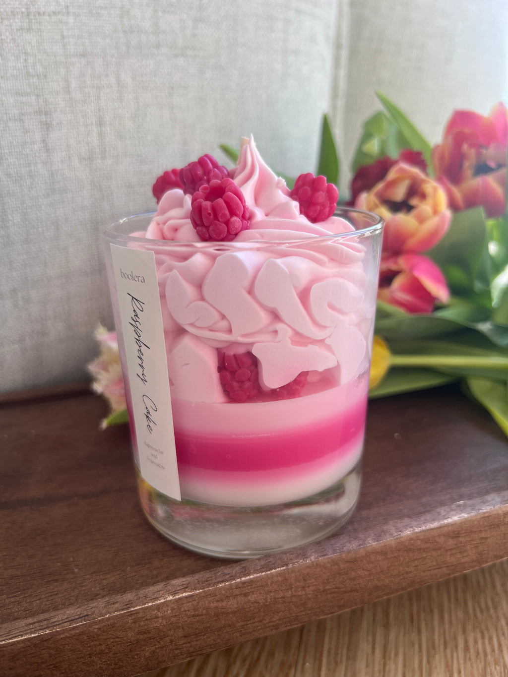 Dessertkerze Raspberry Cake