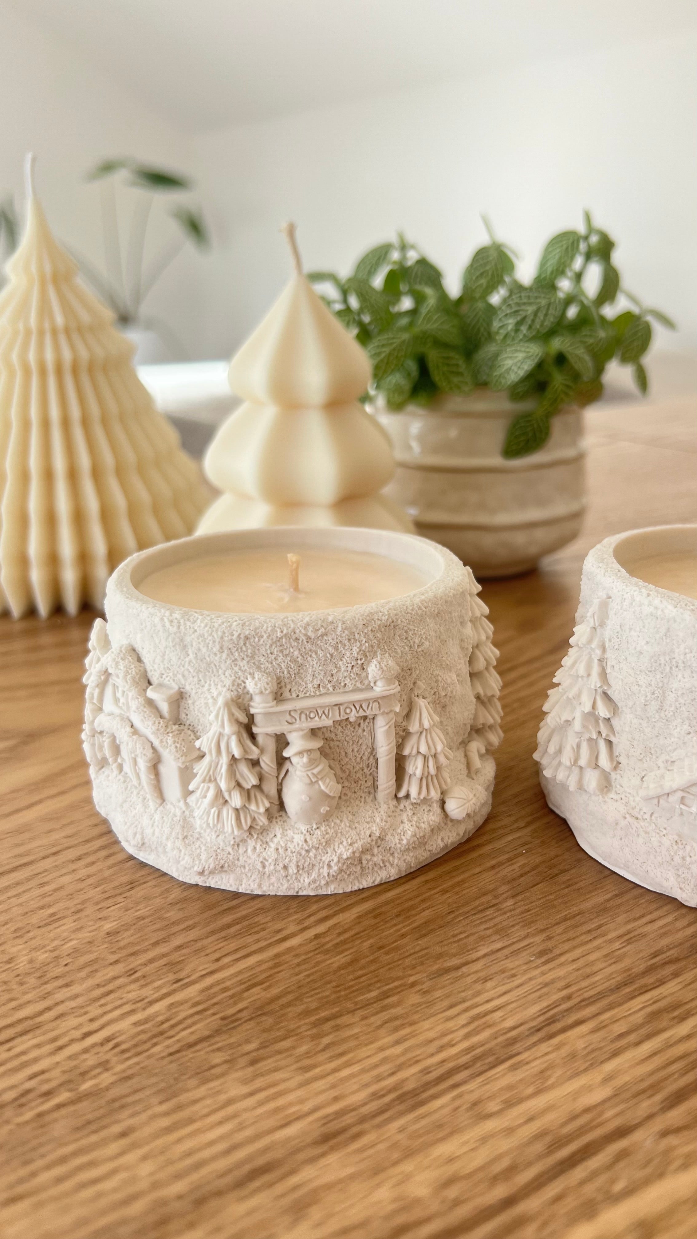 Snow Town Kerze