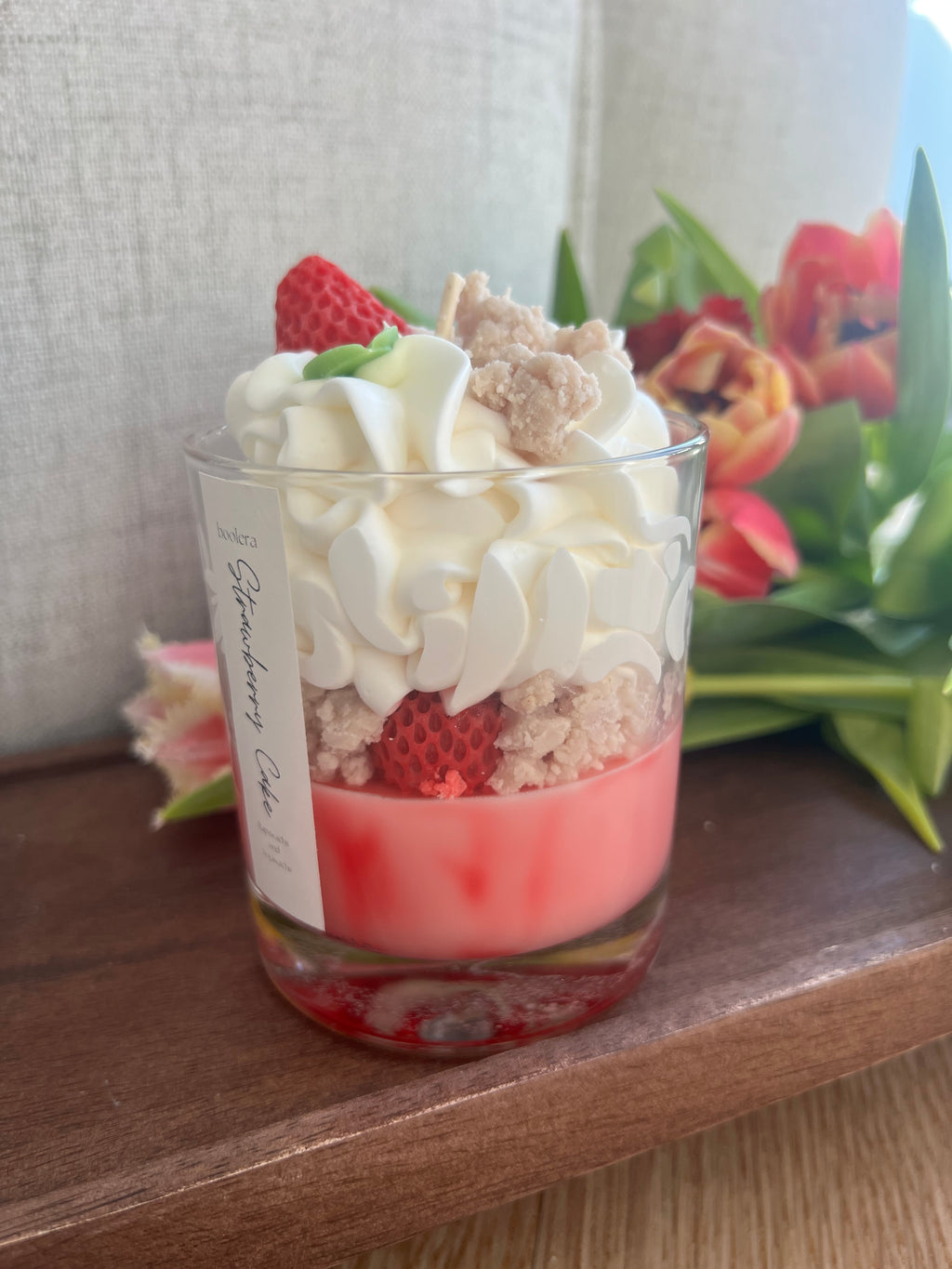 Dessertkerze Strawberry Cake