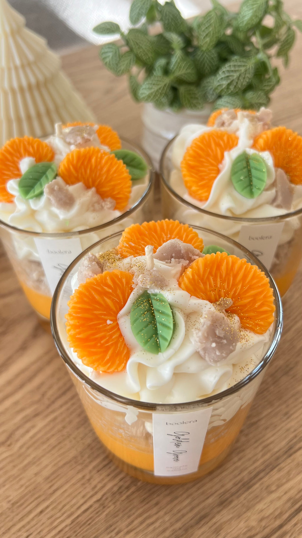 Dessertkerze Golden Grove