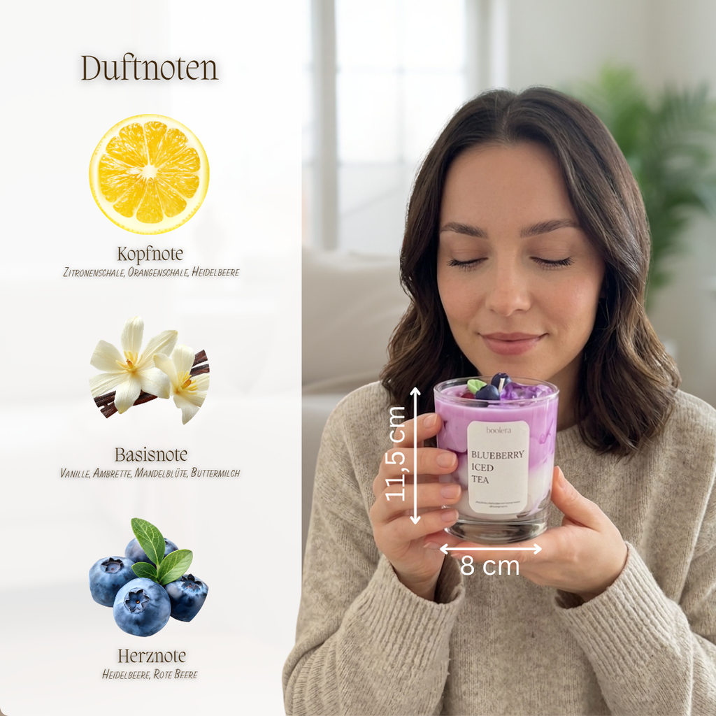 Dessertkerze Blueberry Iced Tea