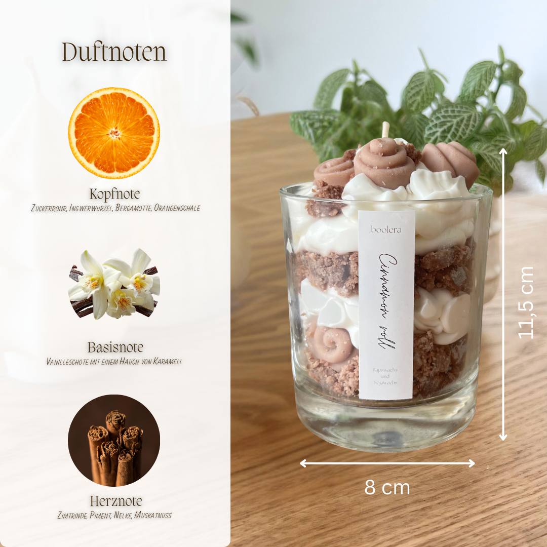 Dessertkerze Cinnamon Roll