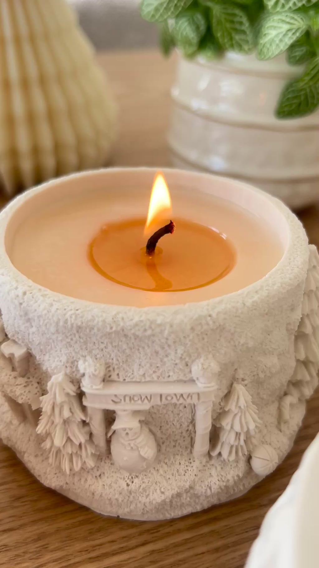 Snow Town Kerze